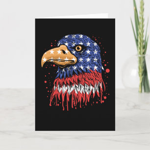 Cool American Flag Eagle Art - USA flag Card