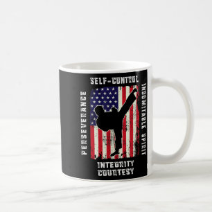Cool American Flag Taekwondo Gift _ Tae Kwon Do Coffee Mug