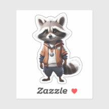 Cool and Adorable Racoon Illustration