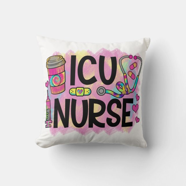 Cool and Colourful ICU Nurse Cushion (Front)