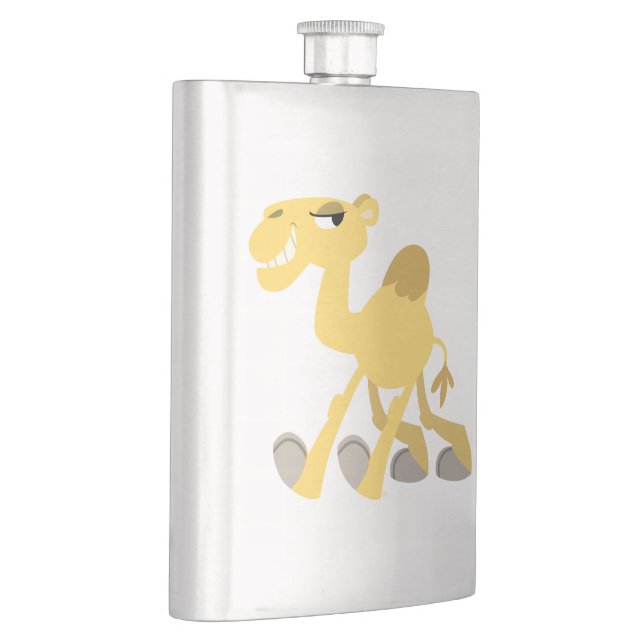 Cool and Cute Cartoon Camel Classic Flask (Right)