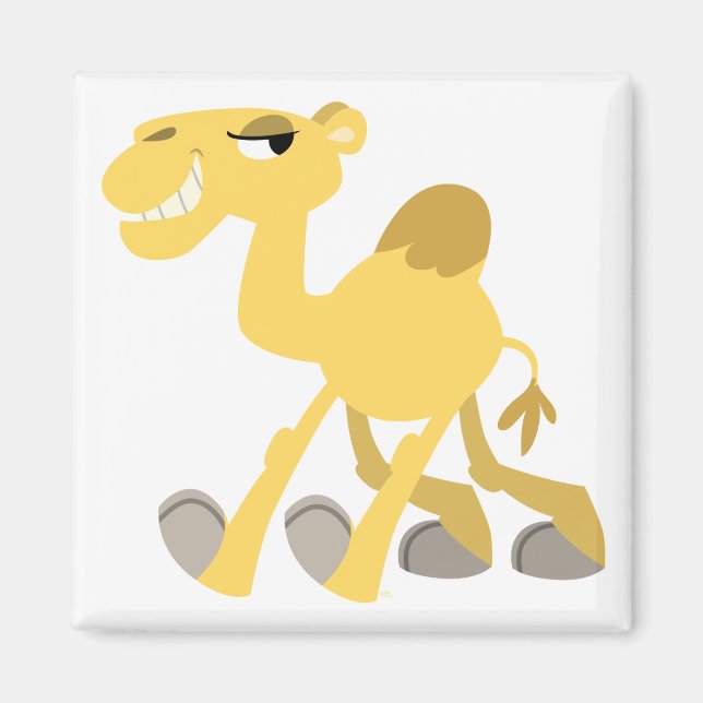 Cool and Cute Cartoon Camel Magnet (Front)
