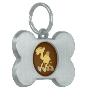 Cool and Cute Cartoon Camel Pet Tag