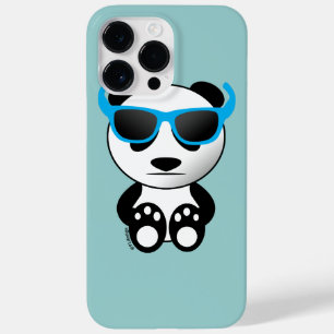 Cool and cute panda bear with blue sunglasses Case-Mate iPhone 14 pro max case