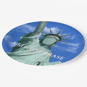 Cool and fun customisable Statue of Liberty… Paper Plate