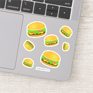 Cool and fun yummy burger pattern