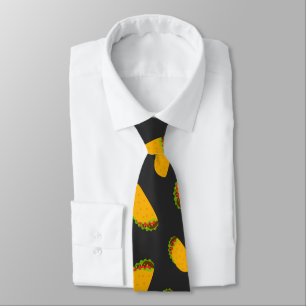 Cool and fun yummy taco pattern tie