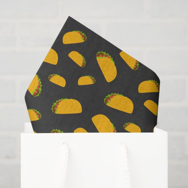 Cool and fun yummy taco pattern tissue paper (Gift Bag)