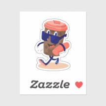 Cool and Funny Coffee Character