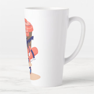 Cool and Funny Coffee Character Latte Mug