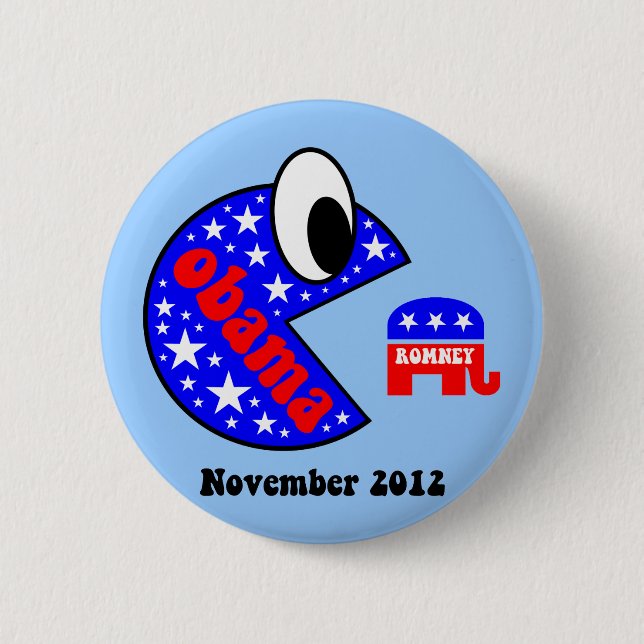 Cool and funny Obama 2012 6 Cm Round Badge (Front)