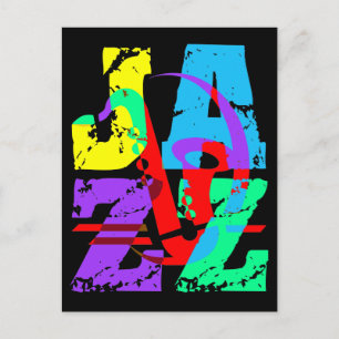Cool and hip Jazz Postcard