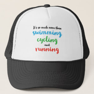 Cool and original design for triathletes trucker hat