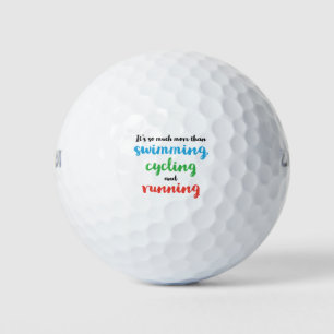 Cool and original Triathlon design for triathletes Golf Balls
