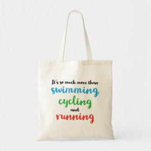 Cool and original Triathlon design for triathletes Tote Bag