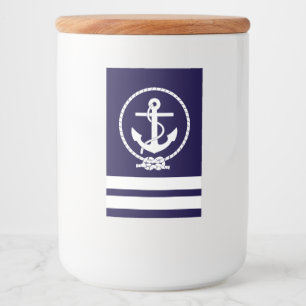 Cool and Stylish Nautical Theme Food Label