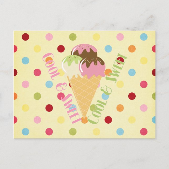 Cool and Sweet Postcard (Front)