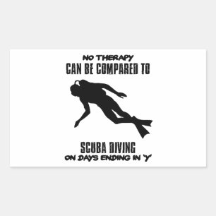 cool and trending scuba diving DESIGNS Rectangular Sticker