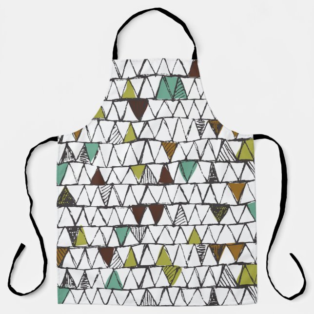 Cool and trendy seamless pattern of hand-drawn doo apron (Front)