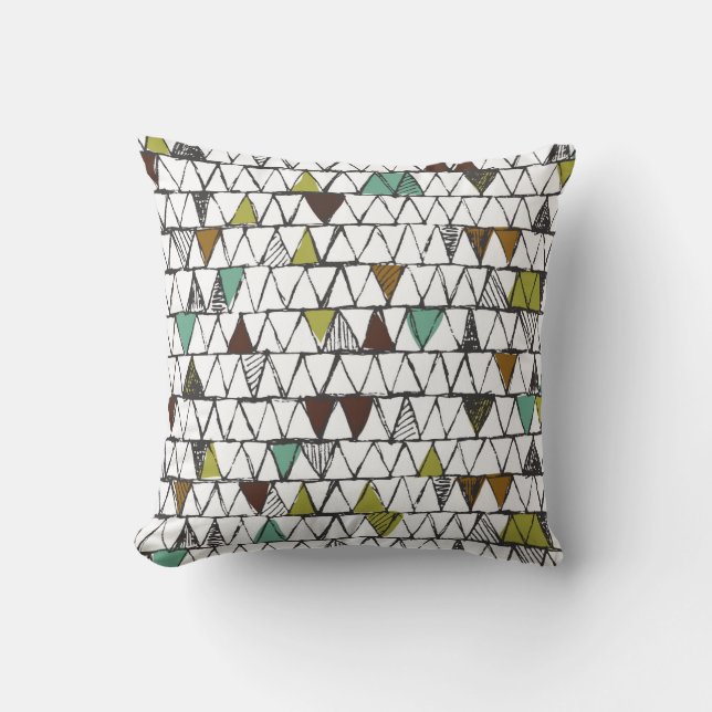 Cool and trendy seamless pattern of hand-drawn doo cushion (Front)