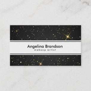 Cool and Unique White Confetti Business Card