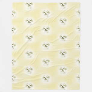 Cool Animal Pattern - Cute Dogs 7 Fleece Blanket