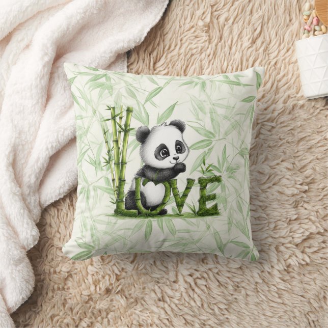 Cool Animal Pattern - Cute Panda 2 Cushion (Blanket)