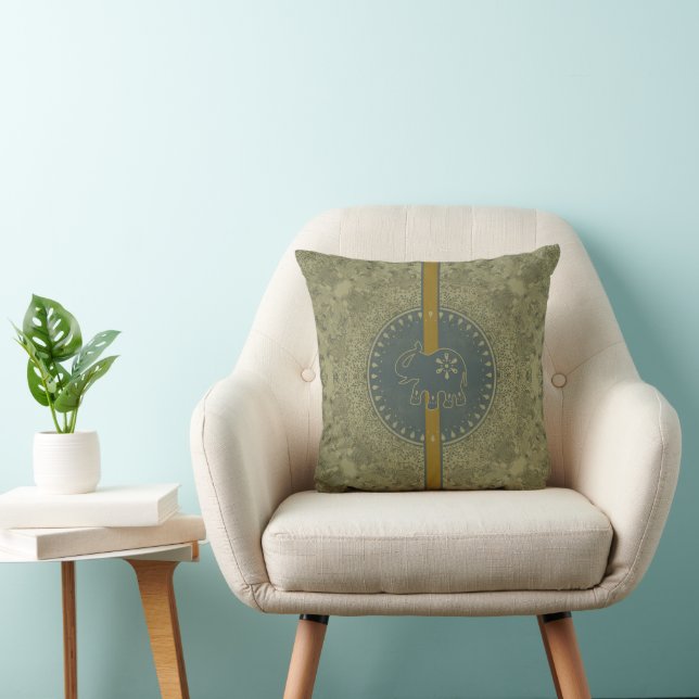 Cool Animal Pattern - Elephant 6 Cushion (Chair)