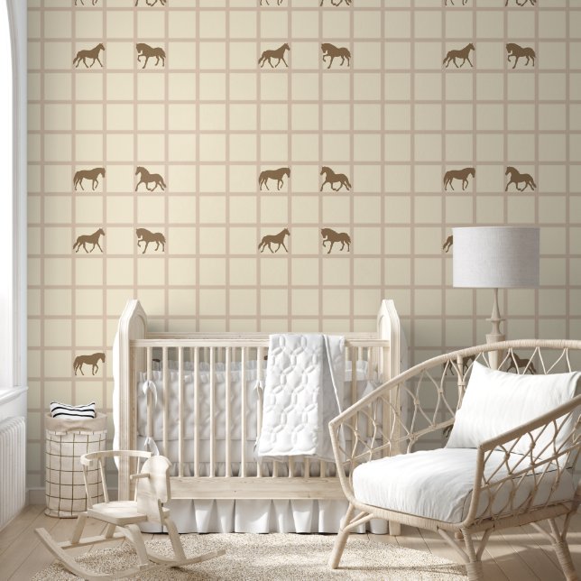 Cool Animal Pattern - Grid Shapes Horses 1 Wallpaper (Kids)