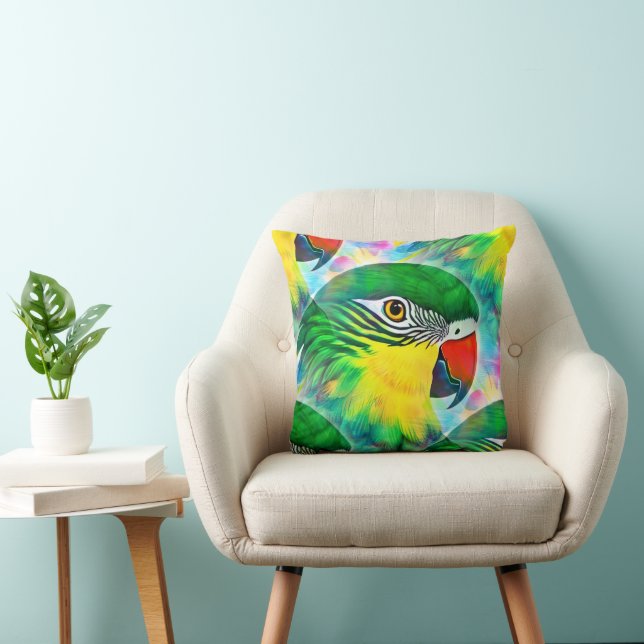 Cool Animal Pattern - Parrot Birds 1 Cushion (Chair)