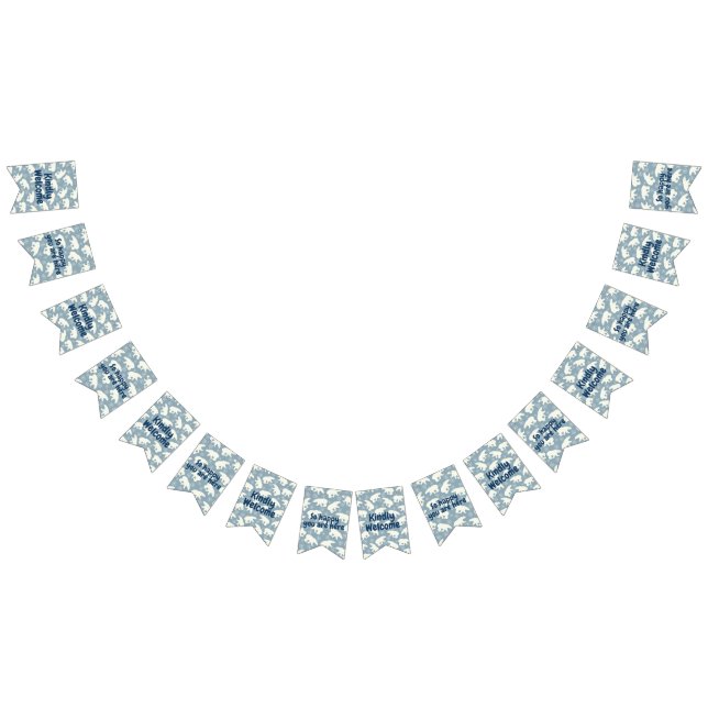 Cool Animal Pattern - Polar Bears 1 + text Bunting (All)