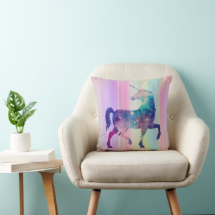 Cool Animal Pattern - Stands Alone Unicorn 2 Cushion
