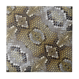 Cool animal print python snake pattern ceramic tile