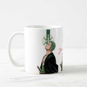 Cool Anime Zoro One Piece Custom Name Coffee Mug
