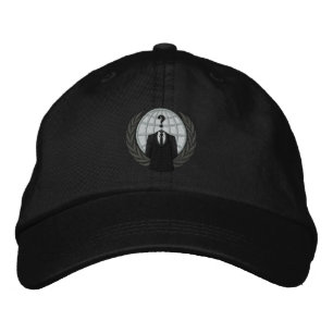 Cool Anonymous Logo Embroidered Cap