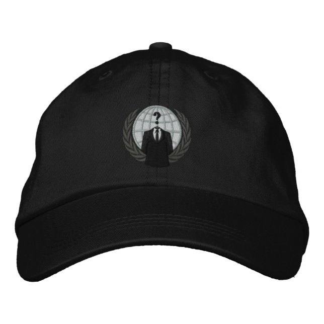 Cool Anonymous Logo Embroidered Cap (Front)