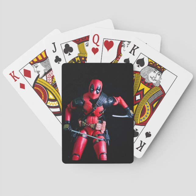 Cool Anti-Hero Toy Photography Playing Cards (Back)
