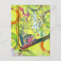 Cool Antique music player music notes colourful