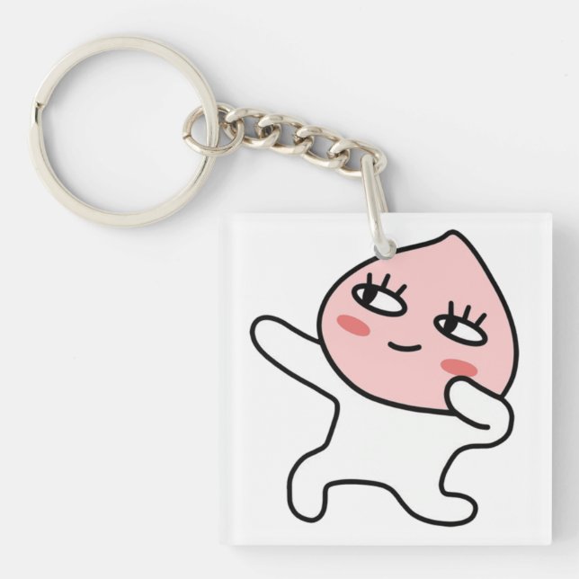 Cool Apeach Key Ring (Front)