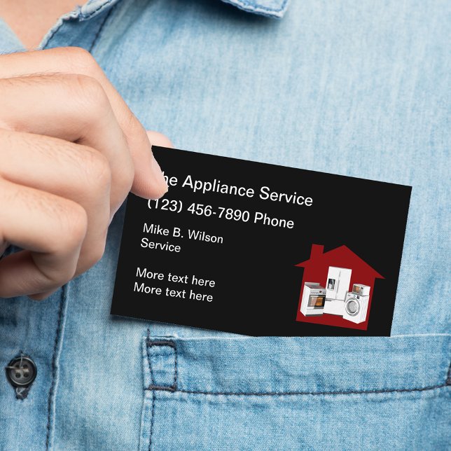 Cool Appliance Service Business Card (Creator Uploaded)