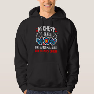 Cool Archery Aunt Of An Archer Aunt Archery Auntie Hoodie
