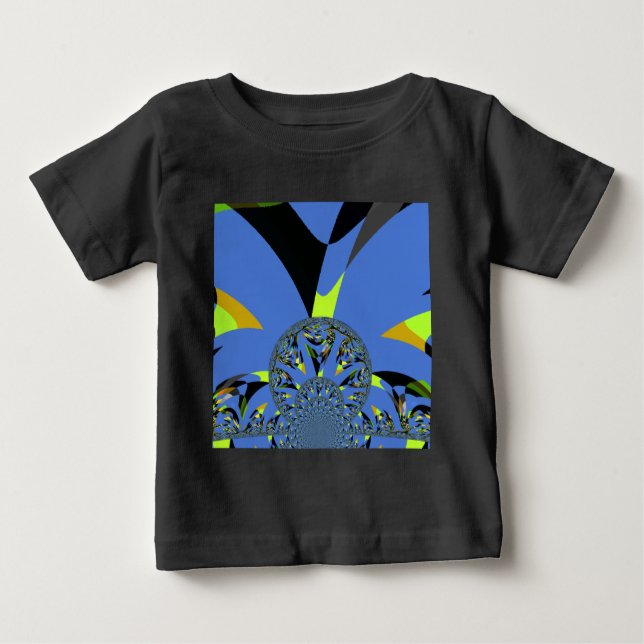 Cool Arches with Fractal Spheres Art Design Baby T-Shirt (Front)