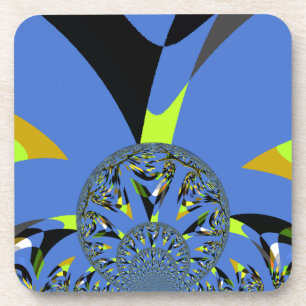 Cool Arches with Fractal Spheres Art Design Coaster
