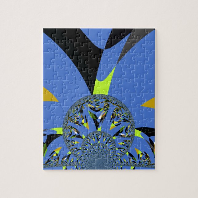 Cool Arches with Fractal Spheres Art Design Jigsaw Puzzle (Vertical)