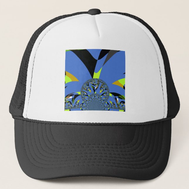 Cool Arches with Fractal Spheres Art Design Trucker Hat (Front)