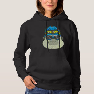 Cool Arctic Animal   Sunglasses Polar Bear 1 Hoodie
