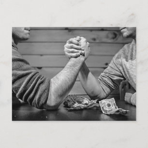 Cool Arm Wrestling postcard