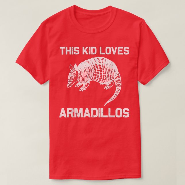 Cool Armadillo For Kids Boys Giant Pink Fairy Band T-Shirt (Design Front)