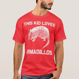 Cool Armadillo For Kids Boys Giant Pink Fairy Band T-Shirt