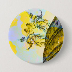 Cool art of Rome elements in trendy way 7.5 Cm Round Badge
